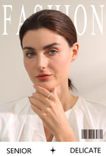 Yhpup anel brilhante de aço inoxidável, delicado, coração brilhante, zircônia cúbica, moda feminina, temperamento de alta qualidade, joias premium