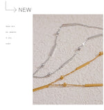 Colar Longo Fino em Aço Inoxidável, Colar Feminino, Colar Fino em Aço Inox, Colar de Aço Inoxidável