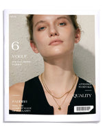 Yhpup popular aço inoxidável dupla camada corrente sobreposição colar gota contas chegadas diárias jóias resistente à água