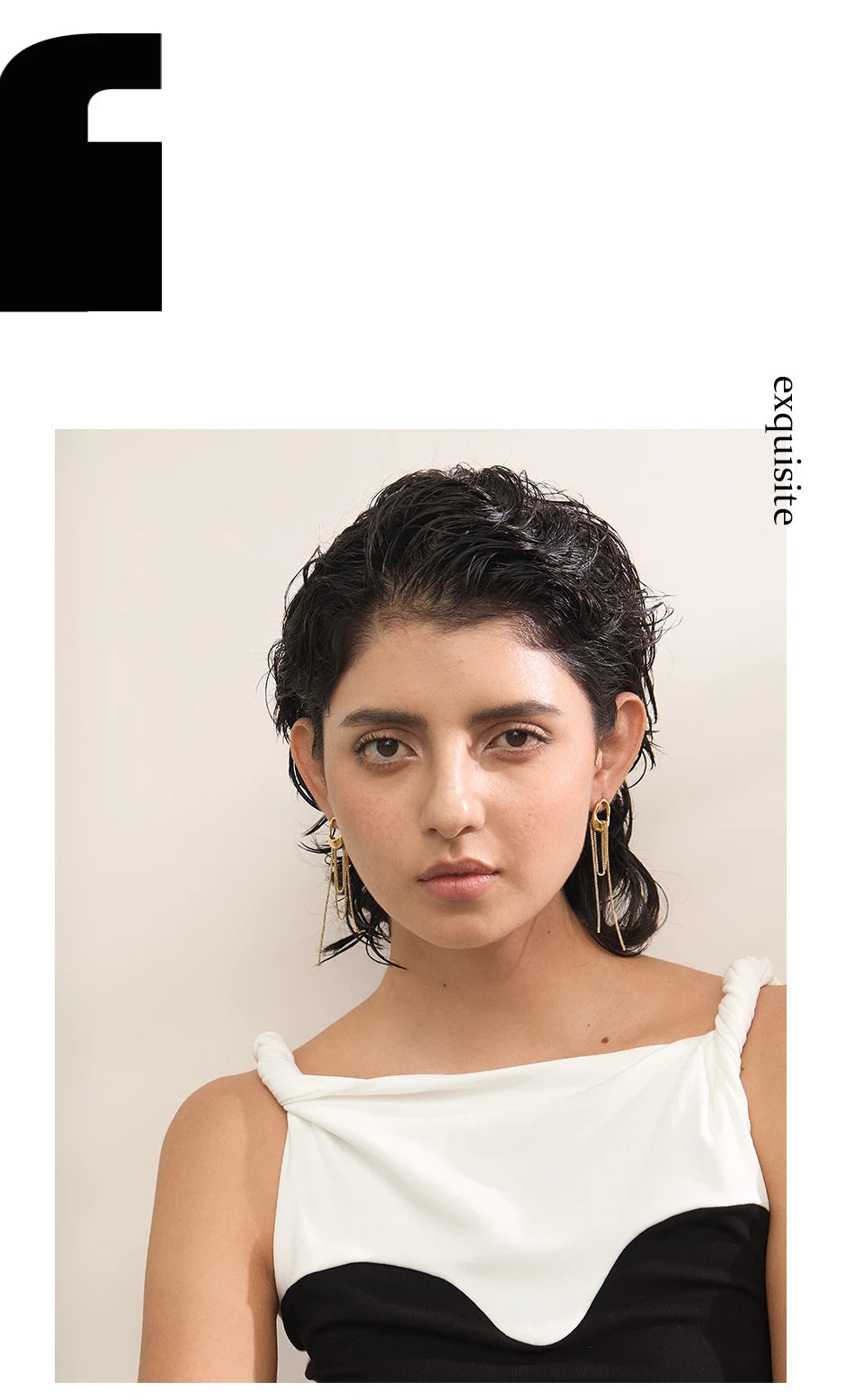 Brincos Geométricos de Aço inox Com Borla, Brinco de Aço Inox, Brincos Com Borla, Brinco Dourado, Brincos Geométricos de Aço inoxidável Com Borla, Loja Acessora