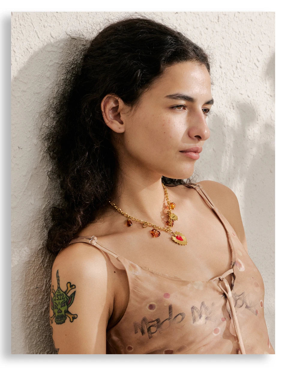 Yhpup na moda sol oceano charme pingente jóias artesanais ouro à prova dwaterproof água pvd banhado a aço inoxidável jóias de verão 2025 atacado