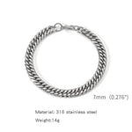 Pulseira de Aço Inox Prata Masculina, Pulseira Masculina, Pulseira de Aço Inox Prata, Pulseira Masculina Prata, Pulseira de Aço Inoxidável Prata Masculina, Loja Acessora