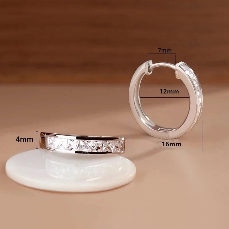 Brincos de Zircão em Prata 925, Brinco de Zircão, Brincos de Prata, Brinco em Prata 925, Brincos de Prata 925, Brinco de Zircão em Prata, Loja Acessora