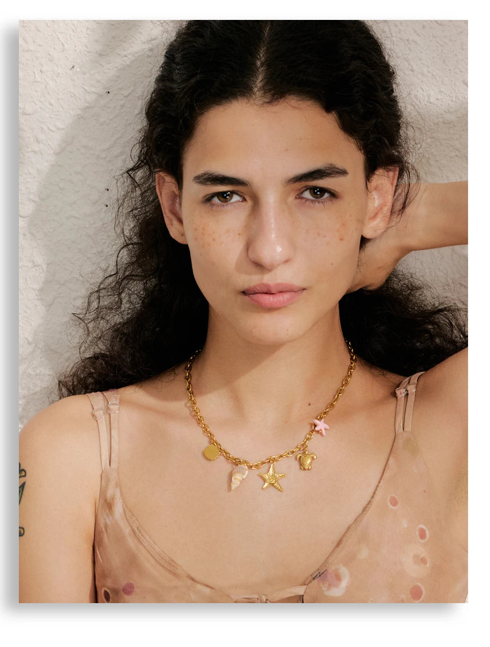 Yhpup na moda sol oceano charme pingente jóias artesanais ouro à prova dwaterproof água pvd banhado a aço inoxidável jóias de verão 2025 atacado