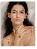 Yhpup na moda sol oceano charme pingente jóias artesanais ouro à prova dwaterproof água pvd banhado a aço inoxidável jóias de verão 2025 atacado