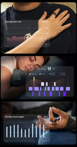 2025 COLMI R12 Smart Ring com tela sensível ao toque e toque, carregamento sem fio, gerenciador de saúde, 5 ATM à prova d'água para homens e mulheres