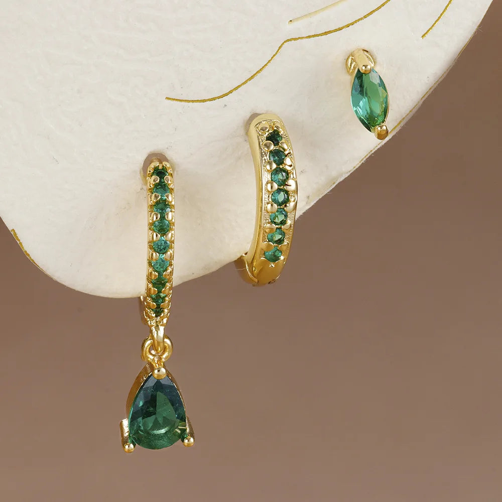 Conjunto de Brincos de Estrela Banhado a Ouro 18K, Conjunto de Brincos, Brinco de Estrela, Brinco de Estrela Banhado a ouro, Brinco banhado a ouro, Loja Acessora