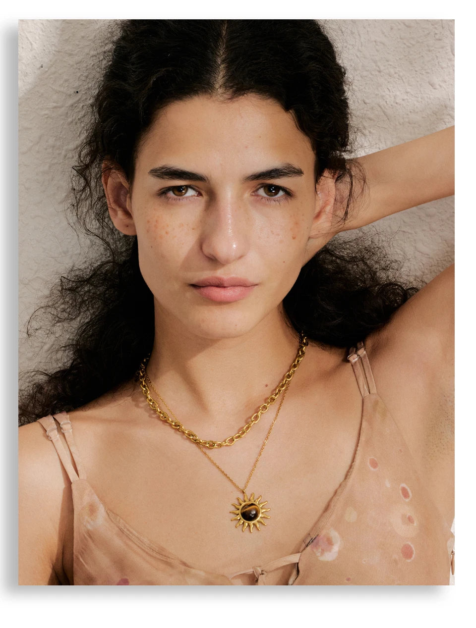 Yhpup na moda sol oceano charme pingente jóias artesanais ouro à prova dwaterproof água pvd banhado a aço inoxidável jóias de verão 2025 atacado