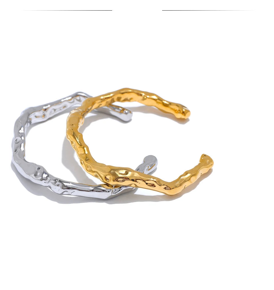 Pulseira Martelada de Aço Inoxidável. Pulseira Martelada Aço inox, Pulseira Minimalista, Pulseira Feminina, Pulseira Feminina de Aço Inox, Loja Acessora