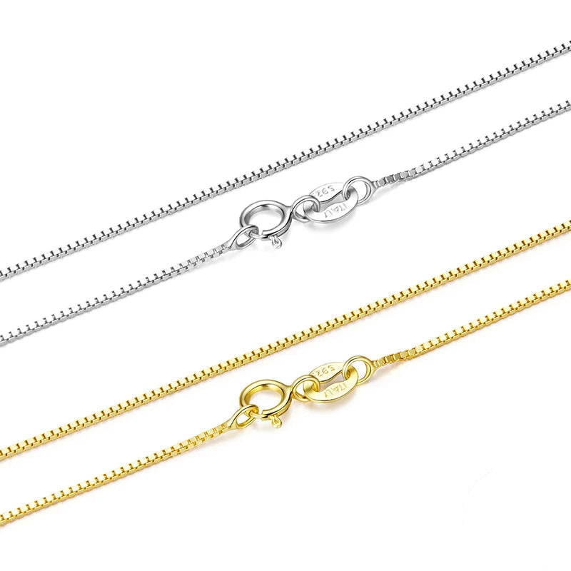 Colar de Prata Esterlina 925 com Banho de Ouro, Colar de Prata Esterlina, Colar Banhado a Ouro, Corrente Feminina, Colar Feminino, Loja Acessora