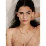 Yhpup na moda sol oceano charme pingente jóias artesanais ouro à prova dwaterproof água pvd banhado a aço inoxidável jóias de verão 2025 atacado