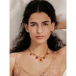 Yhpup na moda sol oceano charme pingente jóias artesanais ouro à prova dwaterproof água pvd banhado a aço inoxidável jóias de verão 2025 atacado