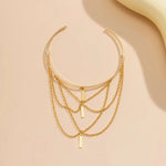 Pulseira de Braço Dourada com Borlas Elegantes, Pulseira de Braço Dourada, Pulseira Dourada Com Borlas, Pulseira Feminina, Loja Acessora