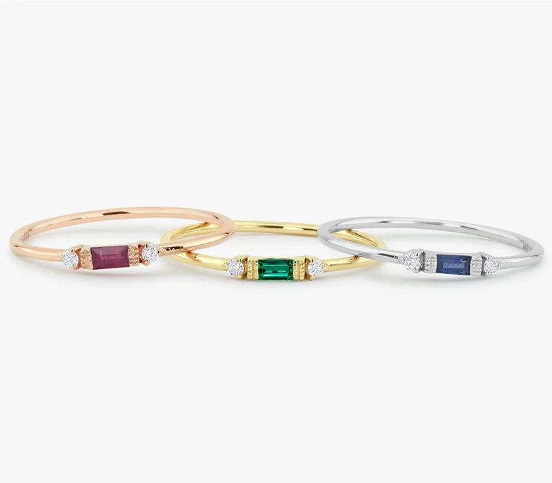 Moda 925 anel de prata esterlina esmeralda zircão anel para mulher charme jóias presente