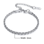 Pulseira Masculina Aço Inox, Pulseira Prata, Pulseira Masculina de Corrente, Pulseira de Aço Inox, Pulseira Masculina em Aço inoxidável, Loja Acessora 