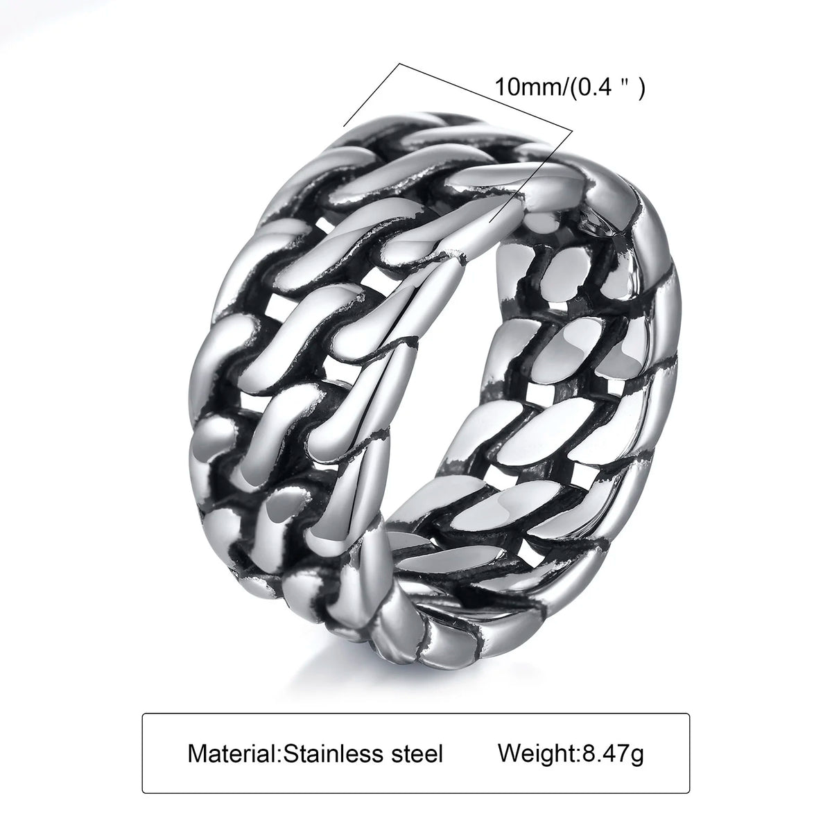 Anéis étnicos vintage para homens, Nó Viking Retro, Faixa de Dedo, Pedra Quadrada Geométrica Preta, Anel de Sinete, Jóias Punk