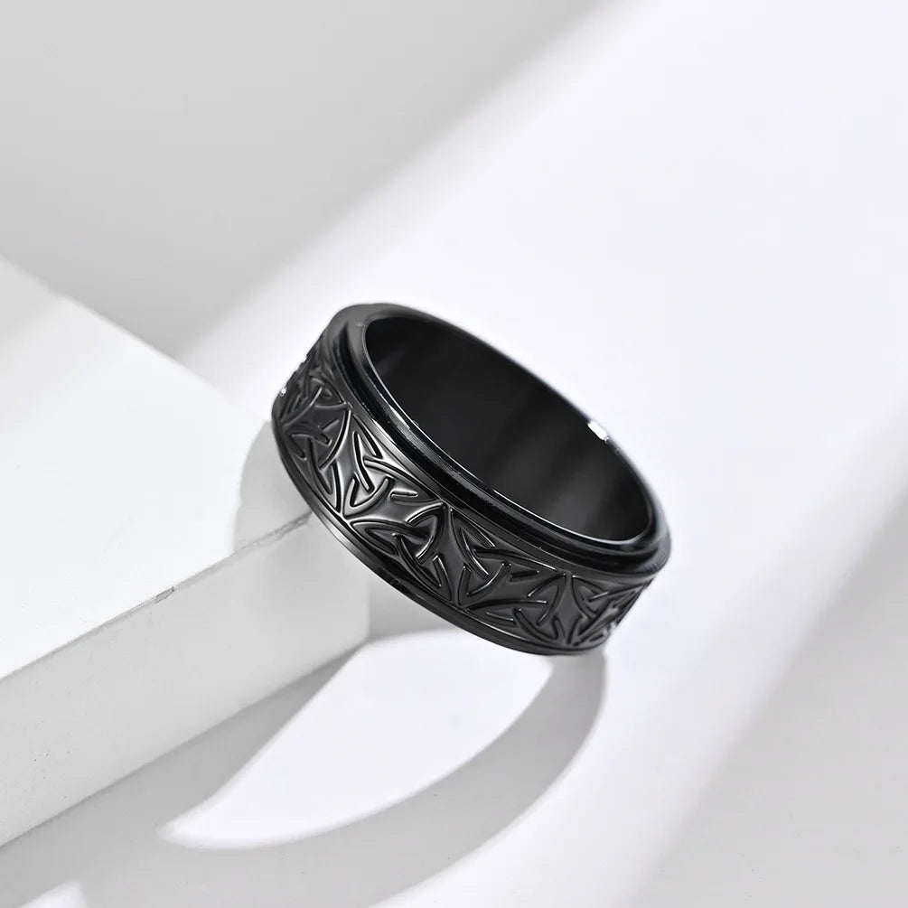 Anel Viking Com Nó Celta,Anel Viking Com Nó Celta Em Aço Inox, Anel de Aço inox, Anel Masculino, Anel Masculino em Aço Inox, Loja Acessora