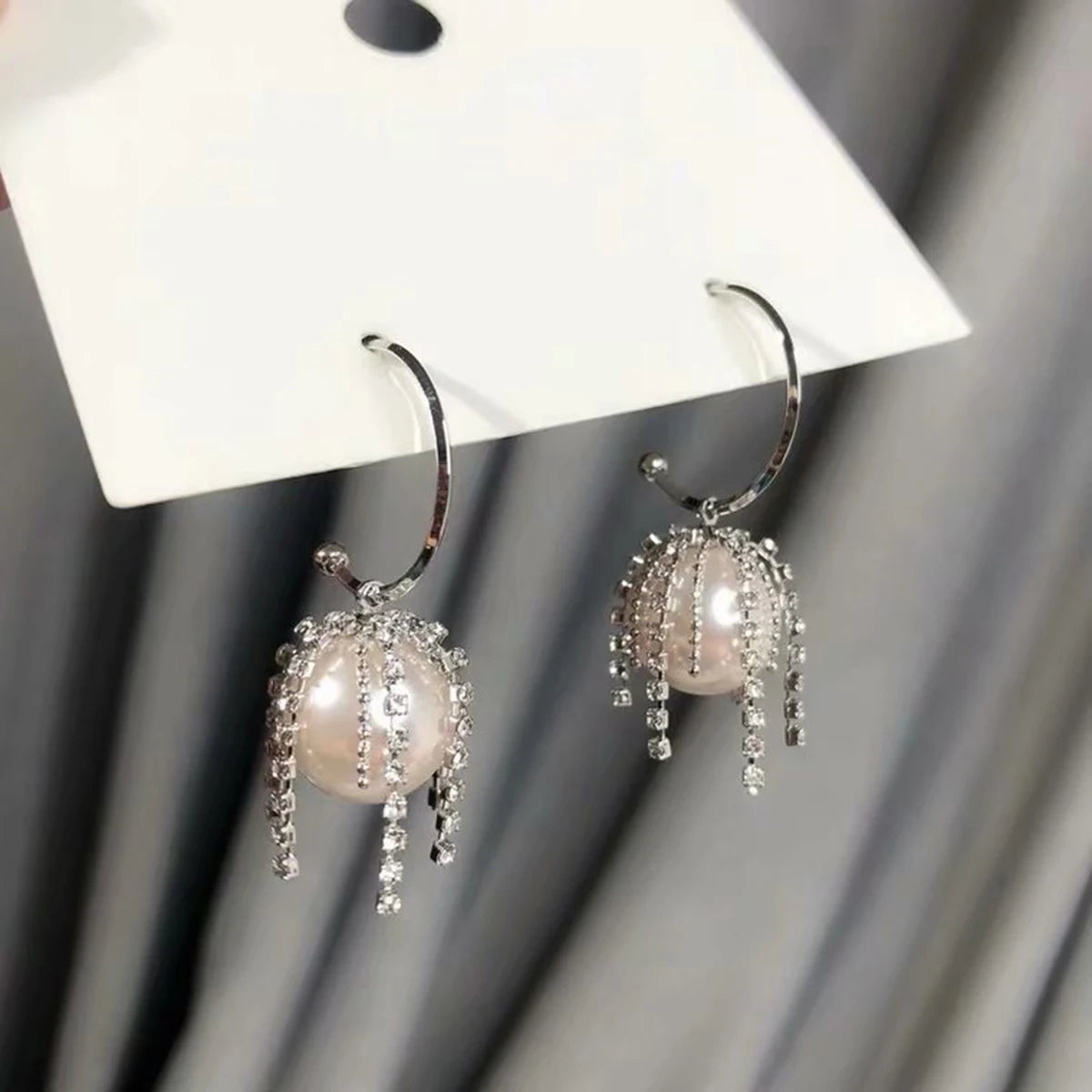2 peças de brincos femininos modernos e elegantes com borla de pérola, viagens ao ar livre, carnaval, festa, presentes de vestir de férias -SMT034