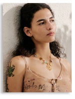 Yhpup na moda sol oceano charme pingente jóias artesanais ouro à prova dwaterproof água pvd banhado a aço inoxidável jóias de verão 2025 atacado