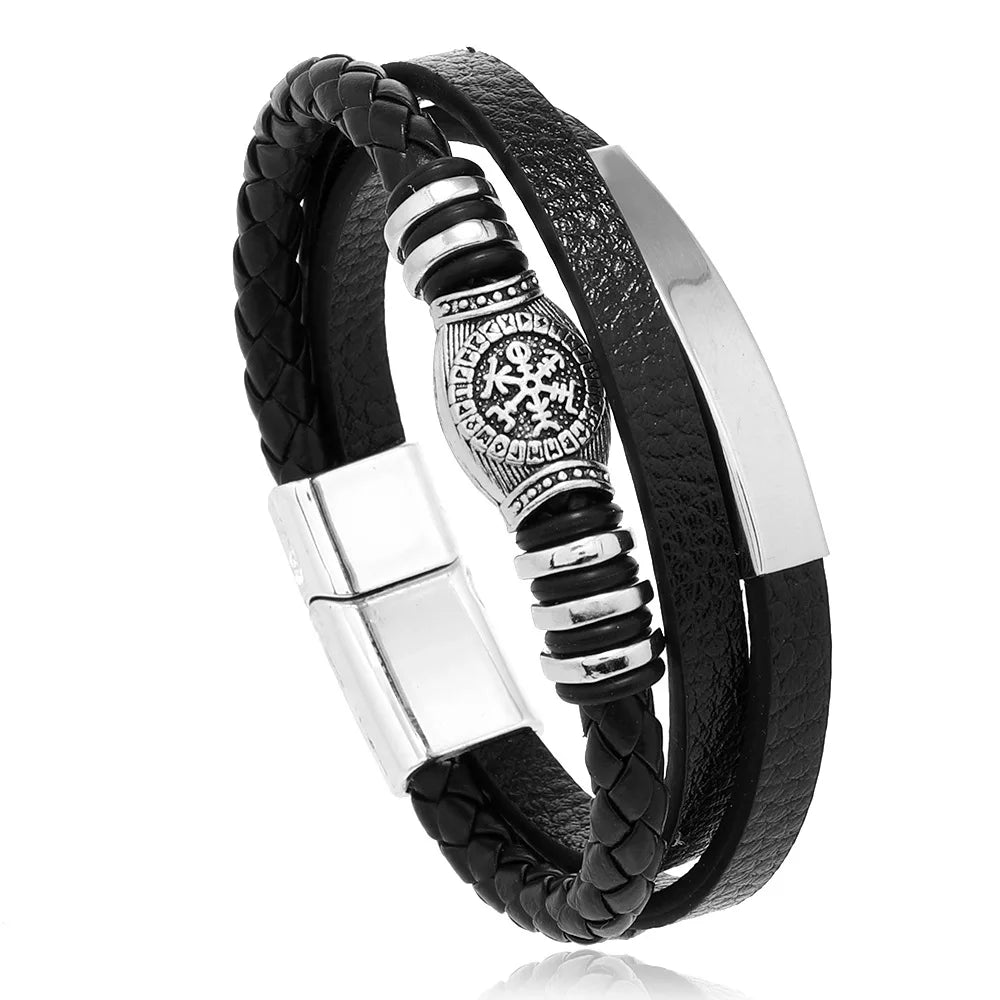 Pulseira de Couro Trançado, Pulseira de Couro, Pulseira de Couro Masculina, Pulseira Life Trançada em Couro, Pulseira Masculina Couro Trançado, Loja Acessora 