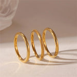 Conjunto de Anéis de Aço Inoxidável com Zircão, Anel em Aço Inoxidável, Anel em Aço Inox, Anel Com Zircão, Anel de Aço Inox Com Zircão, Loja Acessora