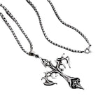 Colar Pingente Cruz Vintage Unissex Colar Com Cruz, Corrente Com Cruz, Cordão Com Cruz, Corrente Com Cruz, Corrente Unissex, Cordão Unissex, Loja Acessora 