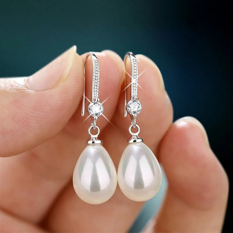 2 peças de brincos femininos modernos e elegantes com borla de pérola, viagens ao ar livre, carnaval, festa, presentes de vestir de férias -SMT034