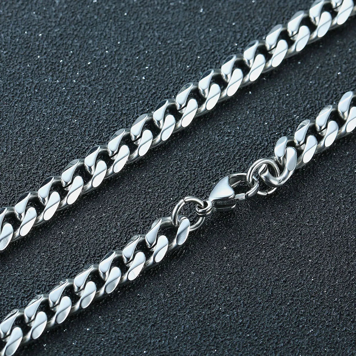 Pulseira Chunky Miami Curb VNOX - Estilo Punk em Aço Inoxidável