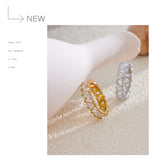 Yhpup anel brilhante de aço inoxidável, delicado, coração brilhante, zircônia cúbica, moda feminina, temperamento de alta qualidade, joias premium