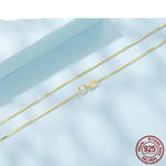 Colar de Prata Esterlina 925 com Banho de Ouro, Colar de Prata Esterlina, Colar Banhado a Ouro, Corrente Feminina, Colar Feminino, Loja Acessora 