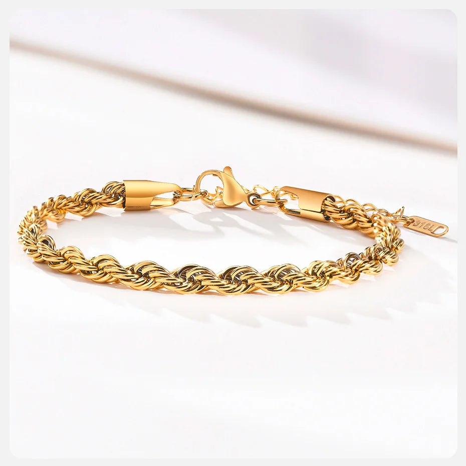 Pulseira Masculina Aço Inox, Pulseira Prata, Pulseira Masculina de Corrente, Pulseira de Aço Inox, Pulseira Masculina em Aço inoxidável, Loja Acessora 