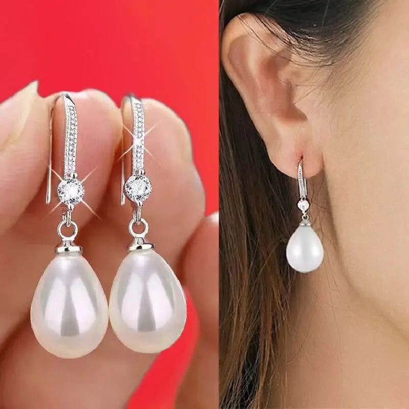 2 peças de brincos femininos modernos e elegantes com borla de pérola, viagens ao ar livre, carnaval, festa, presentes de vestir de férias -SMT034