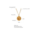 Colar Pingente Celestial Banhado a Ouro 18K, Colar Pingente banhado a ouro, Colar Feminino, Colar Dourado, Cordão Feminino, Cordão Pingente Banhado a Ouro, Loja Acessora