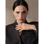 Anel Geométrico Bicolor de Aço inoxidável, Anel de Aço inox, Anel Feminino, Anel de Aço Inox, Anel Bicolor, Anel Duas Cores Aço Inoxidável, Loja Acessora 