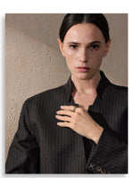 Anel Geométrico Bicolor de Aço inoxidável, Anel de Aço inox, Anel Feminino, Anel de Aço Inox, Anel Bicolor, Anel Duas Cores Aço Inoxidável, Loja Acessora 