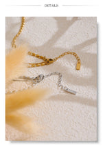 Yhpup popular aço inoxidável dupla camada corrente sobreposição colar gota contas chegadas diárias jóias resistente à água