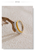 Anel Geométrico Bicolor de Aço inoxidável, Anel de Aço inox, Anel Feminino, Anel de Aço Inox, Anel Bicolor, Anel Duas Cores Aço Inoxidável, Loja Acessora 