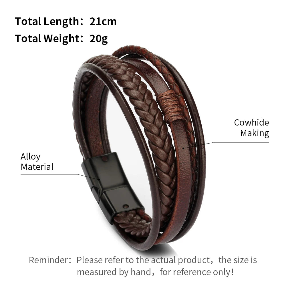 Pulseira de Couro Trançado, Pulseira de Couro, Pulseira de Couro Masculina, Pulseira Life Trançada em Couro, Pulseira Masculina Couro Trançado, Loja Acessora 