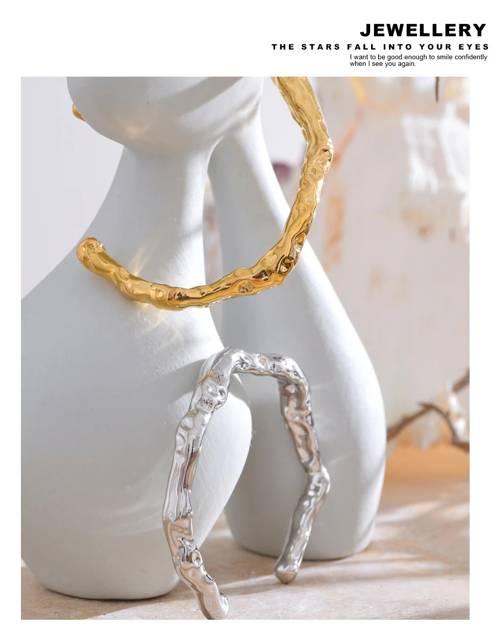 Yhpup 64mm minimalista aço inoxidável metal martelo manguito pulseira de pulso pulseira alta qualidade à prova ferrugem personalizado jóias presente