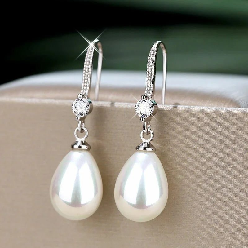 2 peças de brincos femininos modernos e elegantes com borla de pérola, viagens ao ar livre, carnaval, festa, presentes de vestir de férias -SMT034