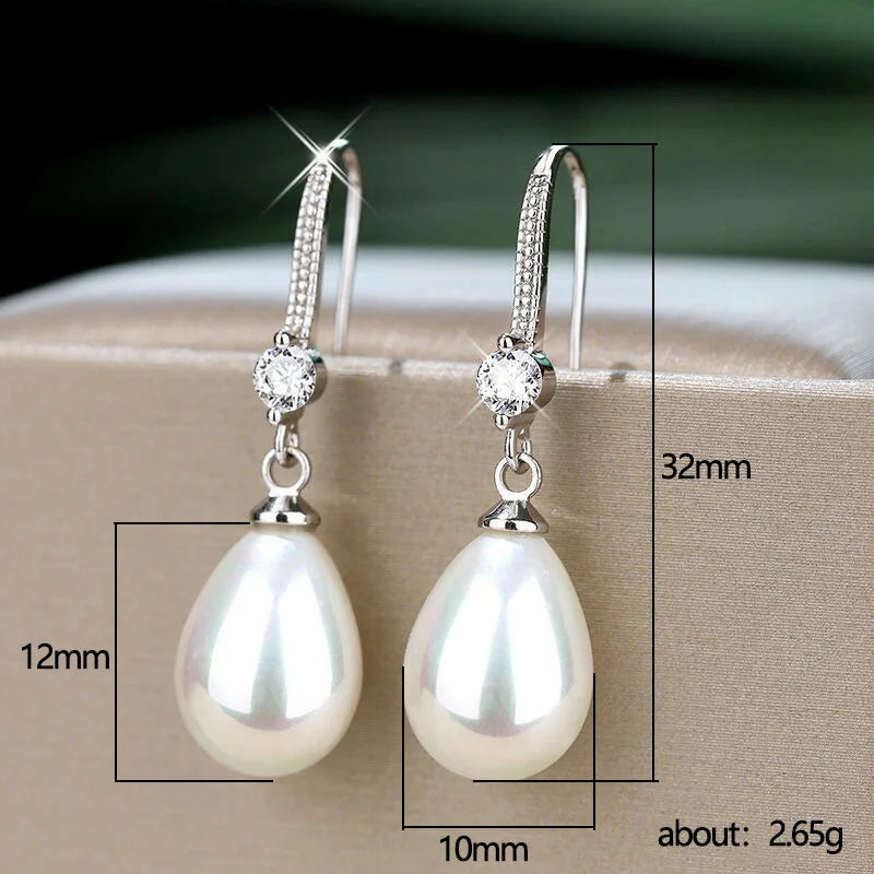 2 peças de brincos femininos modernos e elegantes com borla de pérola, viagens ao ar livre, carnaval, festa, presentes de vestir de férias -SMT034